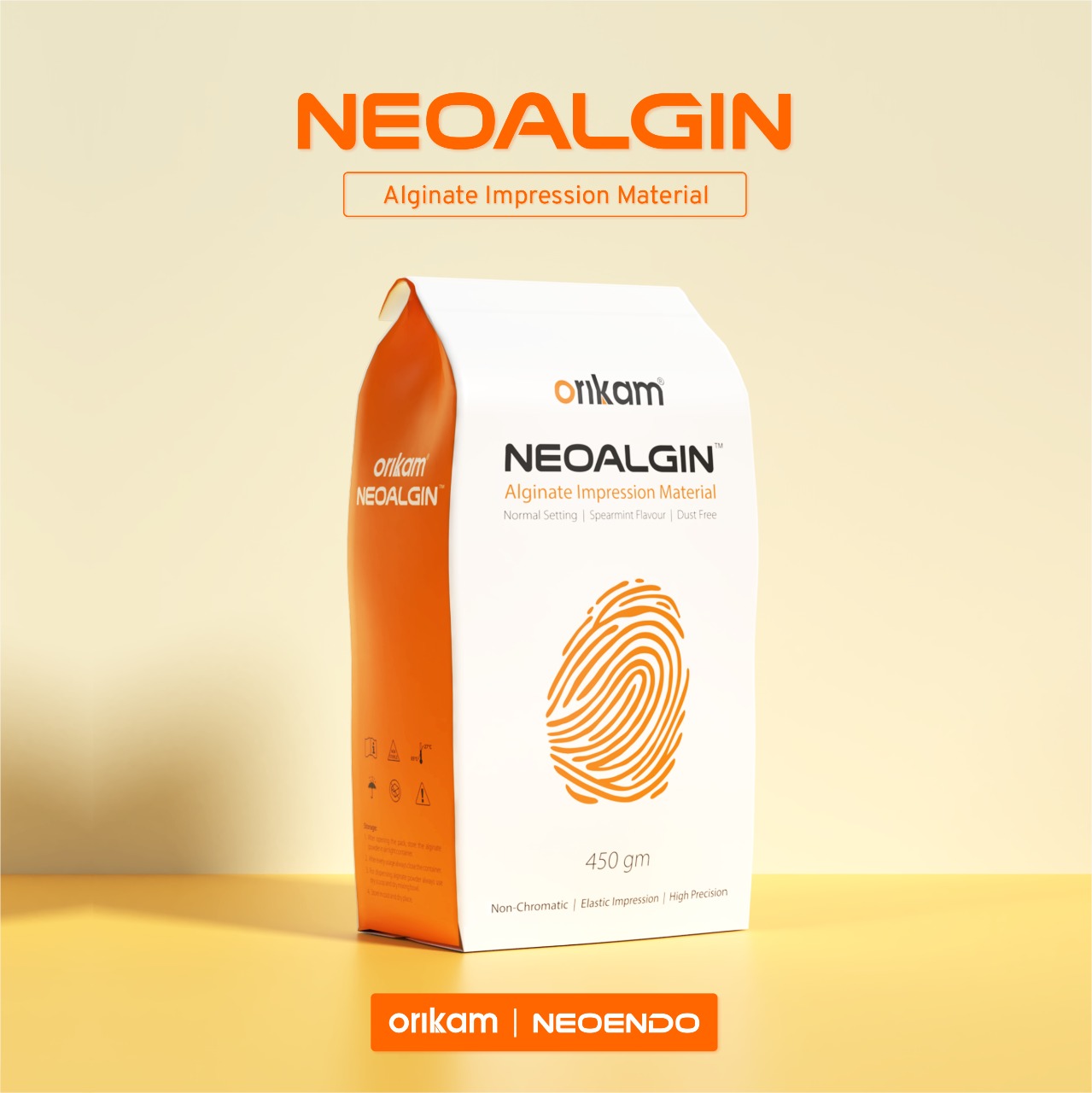 Orikam Neoalgin Alginate Impression Material Non-Chromatic 450gm