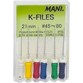 Mani K-File #45-80  21mm