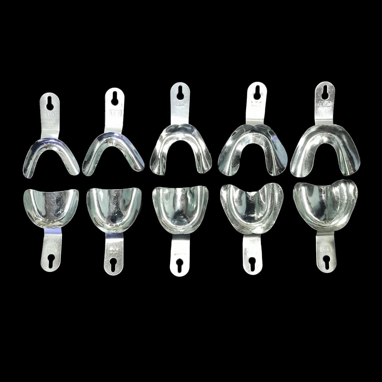 Impression Trays Edentulous Non-Perforated (Set Of 10)