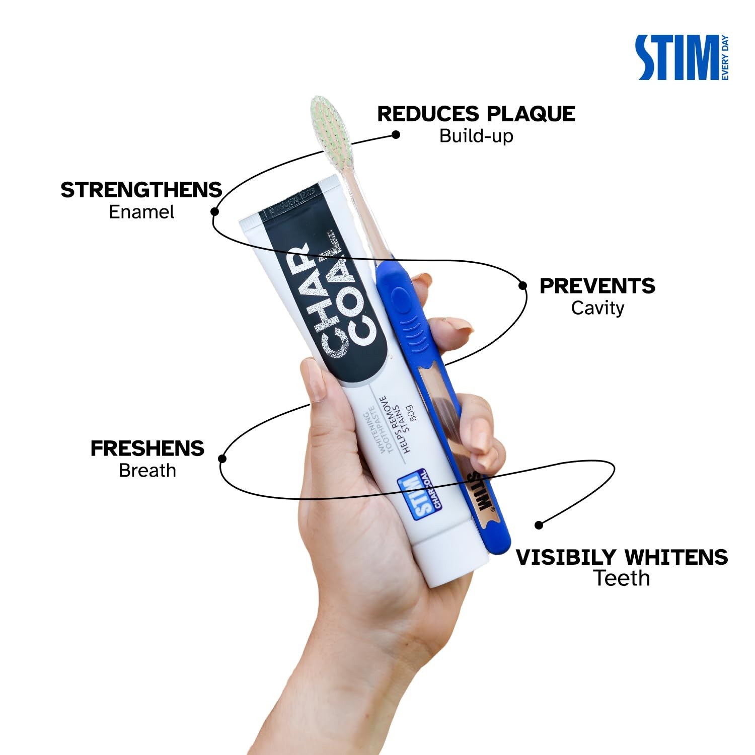 Stim Charcoal Toothpaste Pack Of 10