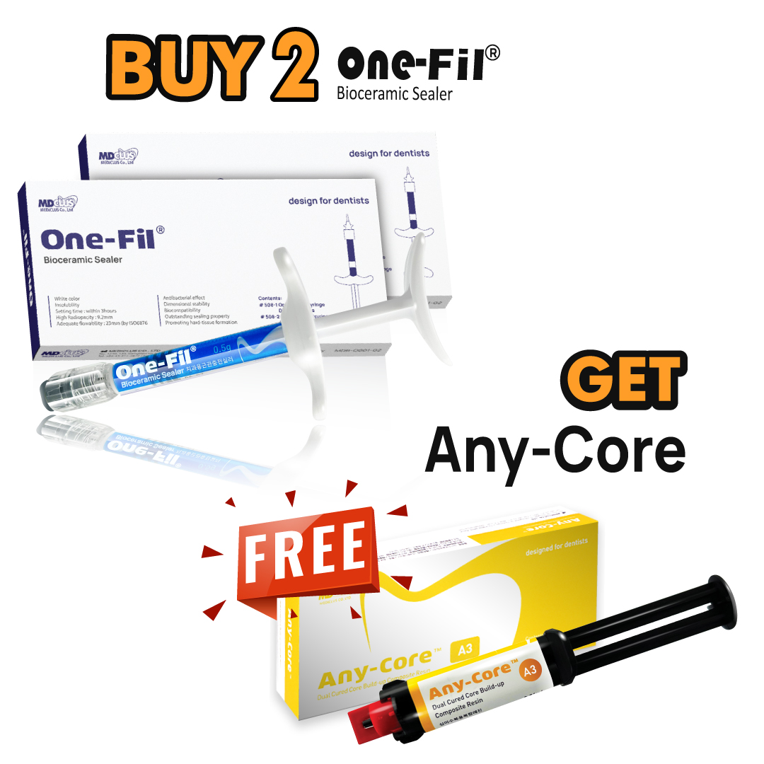 Buy 2 Mediclus One - Fil 2gm And Get Free Mediclus Any-Core Kit 9gm*2