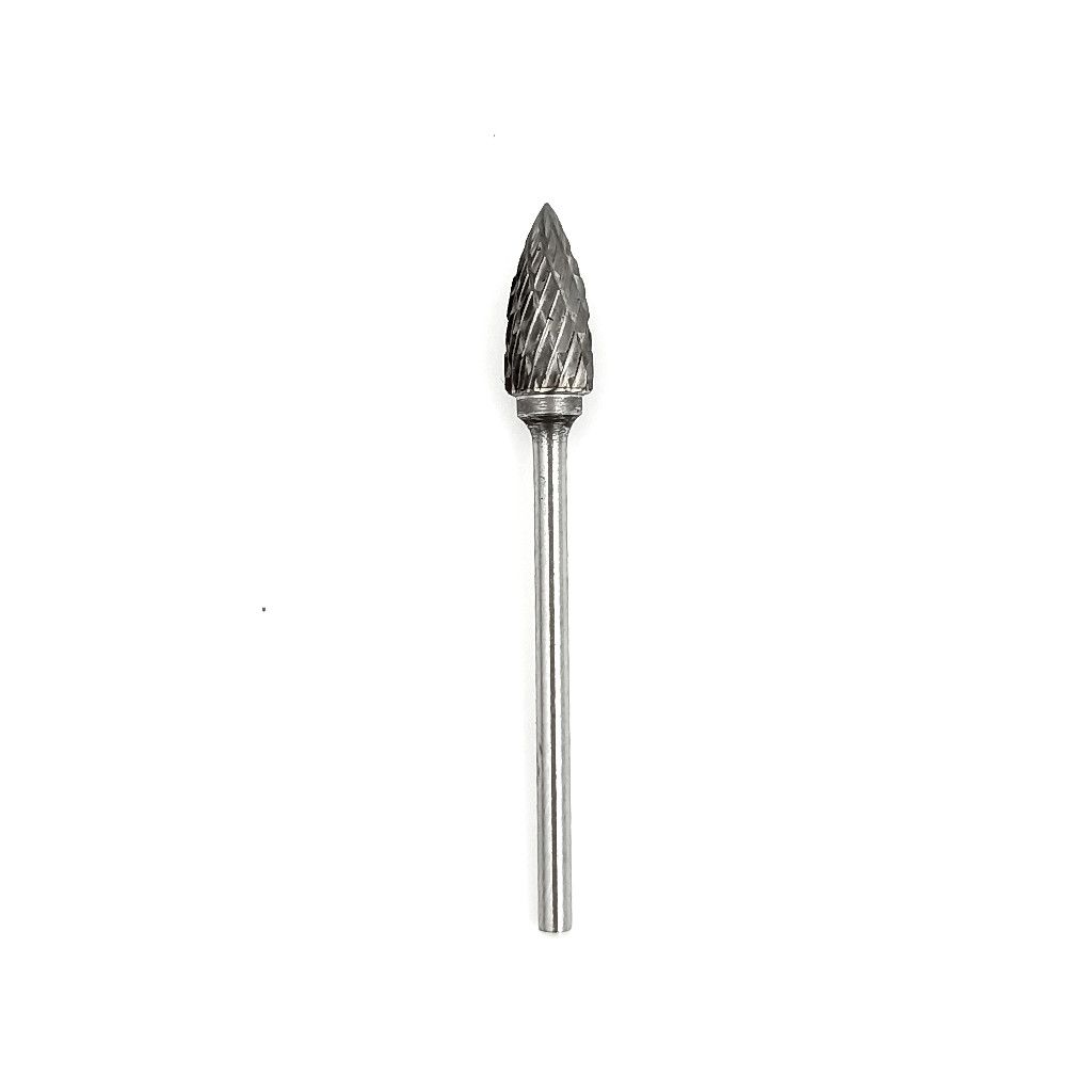 Vulcanite Trimming Carbide Bur #Flame - Precision