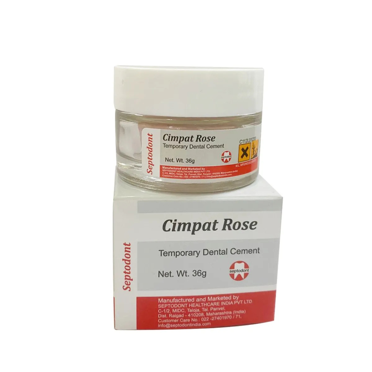 Septodont Cimpat Rose Dental Temporary Filling Paste 25gm Jar