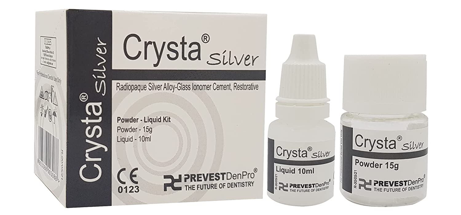 Prevest Denpro Crysta Silver Radiopaque Glass Ionomer Cement (Miracle Mix)