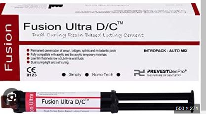 Prevest Fusion Ultra D/C / Dual Cure Resin Based /Luting Cement