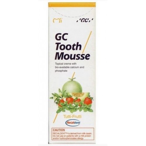 GC Tooth Mousse Topical Dental Tooth Crème For Cavity Protection 40g Tube #Tutti-Fruti