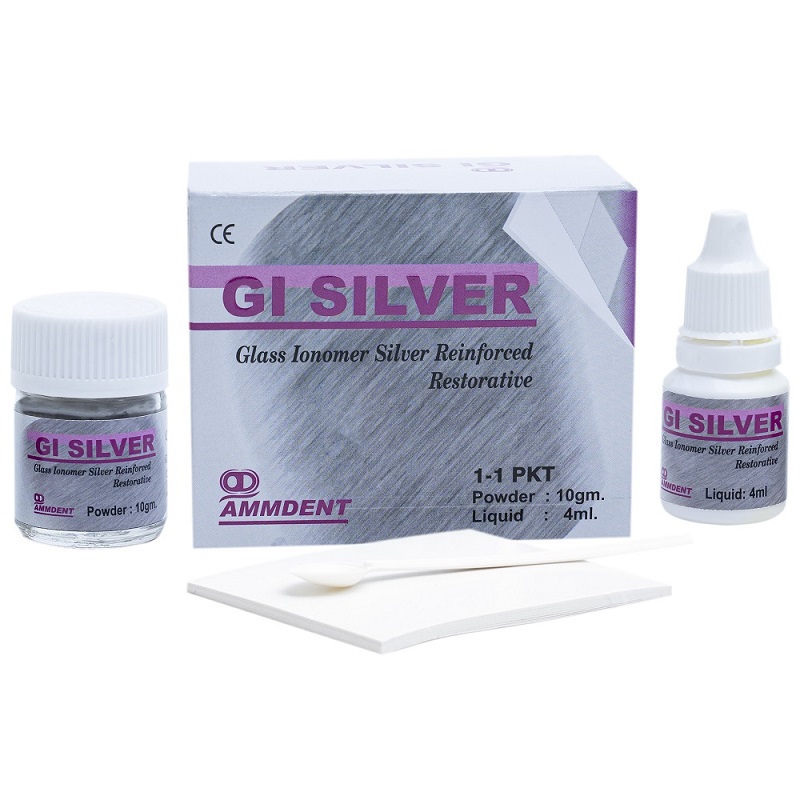 Ammdent GI Silver Glass Ionomer Silver Reinforced Restorative Cement