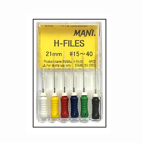 Mani H File 21mm #15-40 Dental