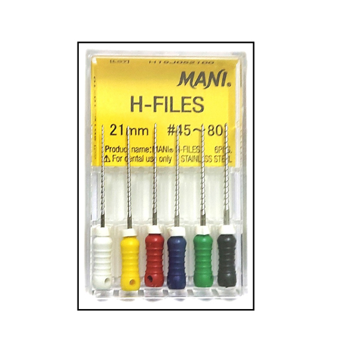 Mani H File 21mm #45-80 Dental