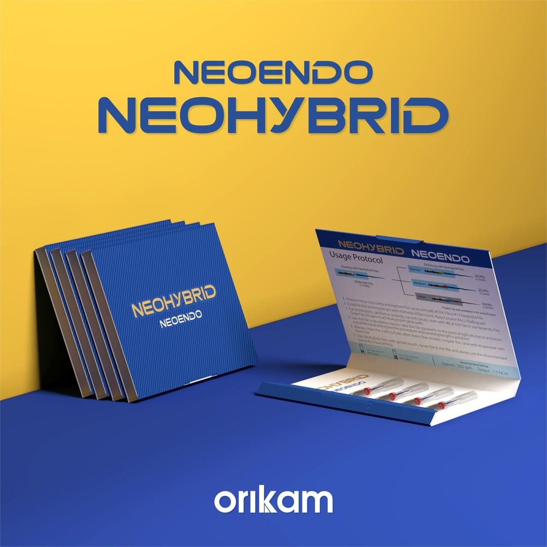 Orikam Neoendo Neohybrid Rotary Files 25/4, 25mm