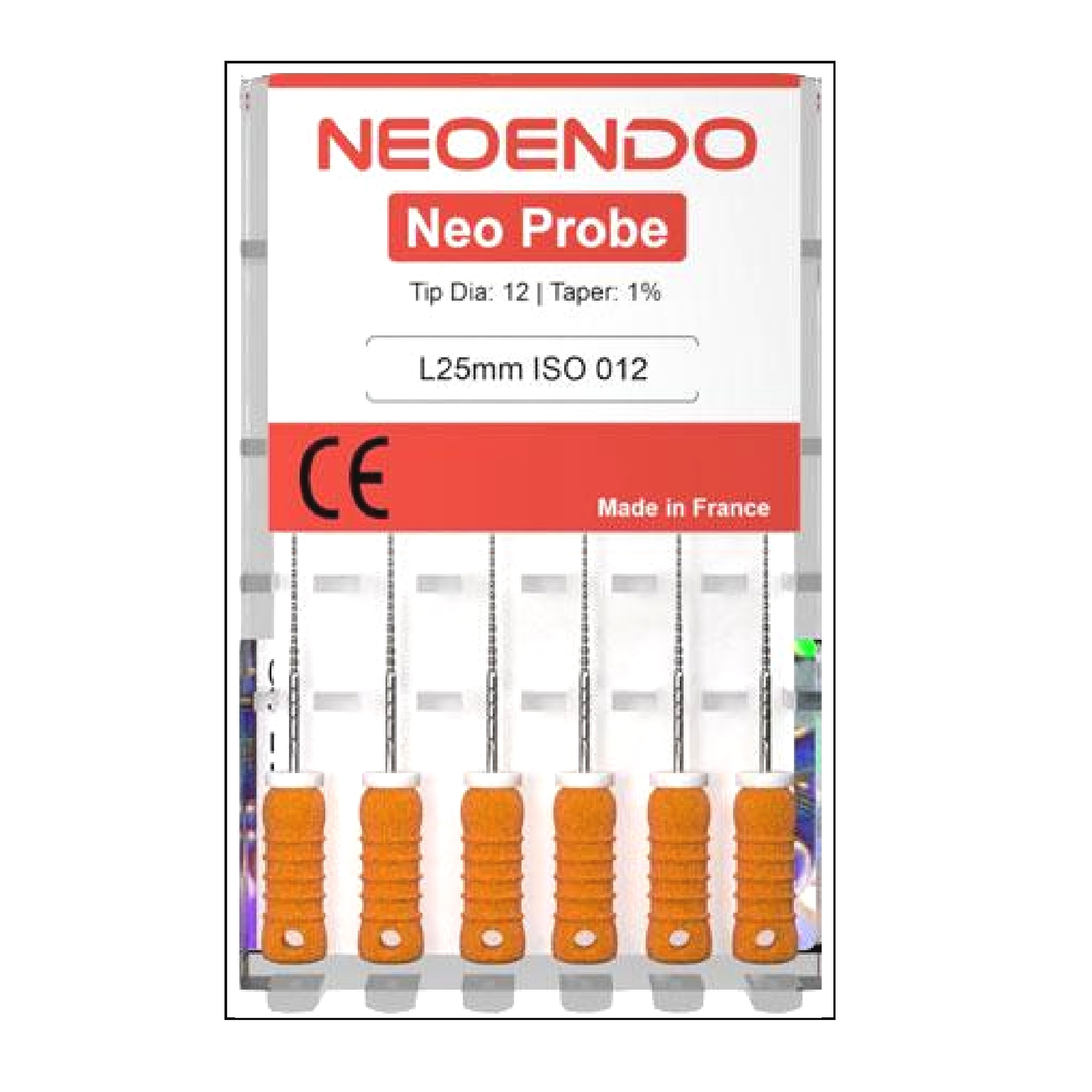 Orikam NeoEndo NeoProbe Dental Endodontic Hand Files Pack Of 6 (25mm)