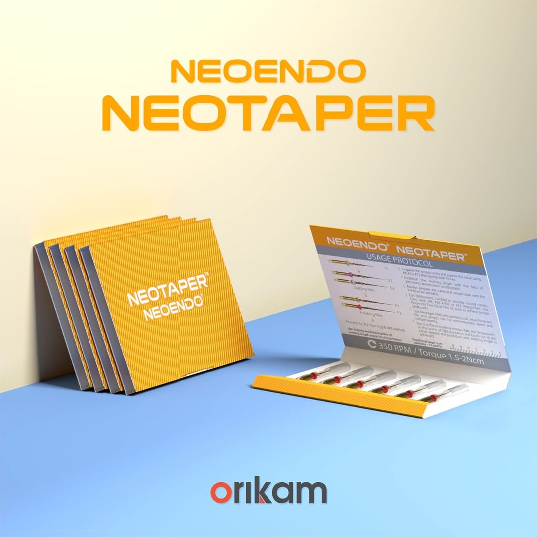 Orikam Neoendo Neotaper Rotary Files F1, 25mm