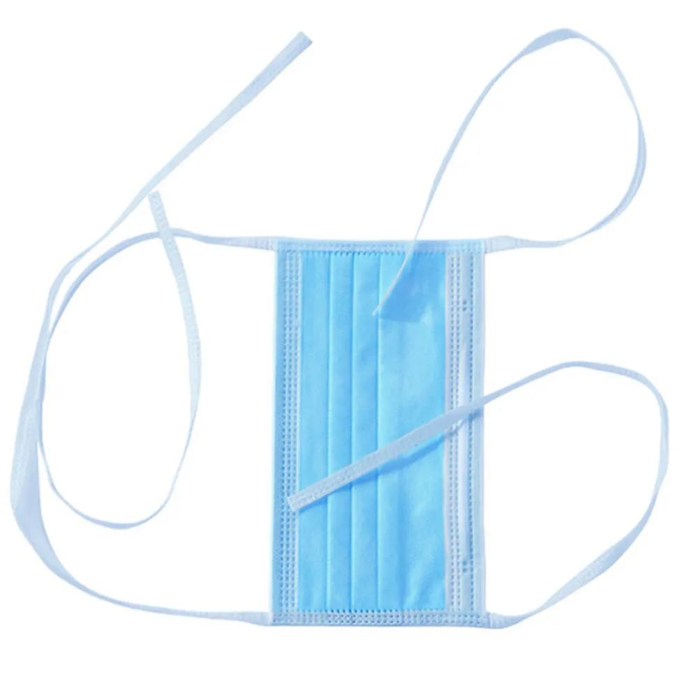 FACE MASK PKT OF 100 PCS (3PLY) TIE TYPE