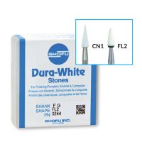 Shofu Dura White Stone Dental Finishing Polishing Composite Material